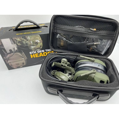 6TH GEN TACTICAL HEADSET тактическая гарнитура, звукосниматель и шумоподавление, активные в Архангельске