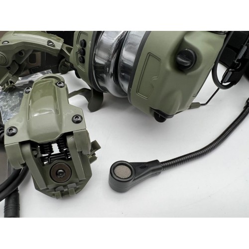 6TH GEN TACTICAL HEADSET тактическая гарнитура, звукосниматель и шумоподавление, активные в Архангельске