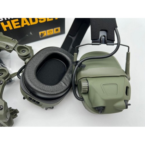 6TH GEN TACTICAL HEADSET тактическая гарнитура, звукосниматель и шумоподавление, активные в Архангельске