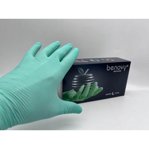 BENOVY MULTICOLOR НИТРИЛ медицинские цветные перчатки в Архангельске