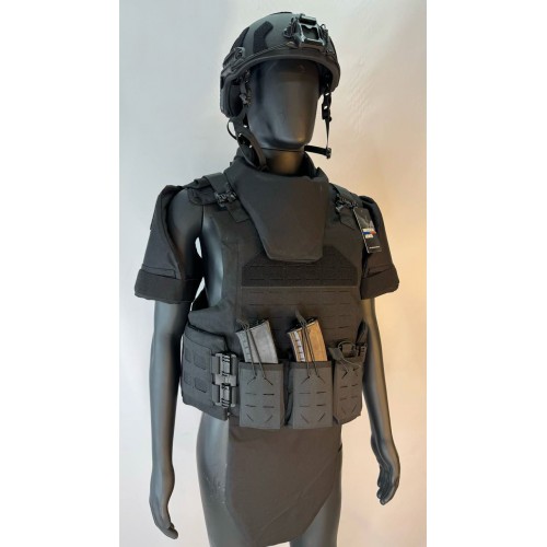 Бронежилет разгрузочный UNIVERSAL ARMOR в Архангельске (СВМПЭ + бронеплиты Бр5 класса) черный