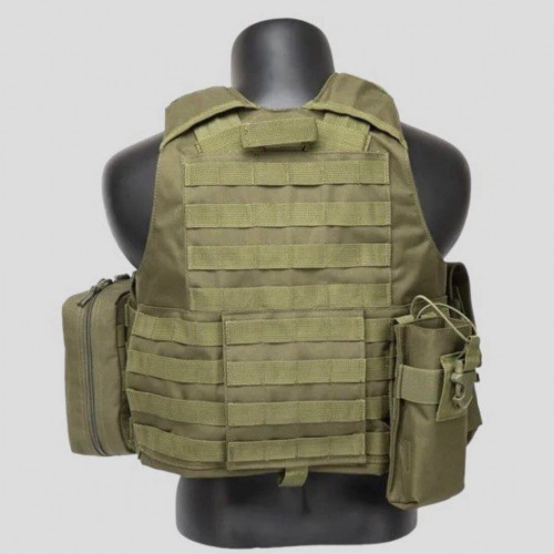 Тактический разгрузочный жилет «5 / пять карманов» с подсумками Tactical Molle Plate Carrier для съемных бронепластин в Архангельске